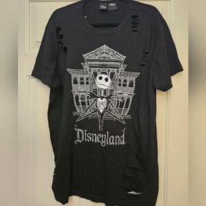 Disneyland Jack Skellington Haunted Mansion Slashed Tee